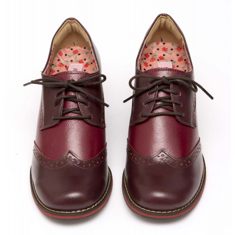 sapato oxford salto medio