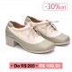 Sapato Retro Cinza Off White