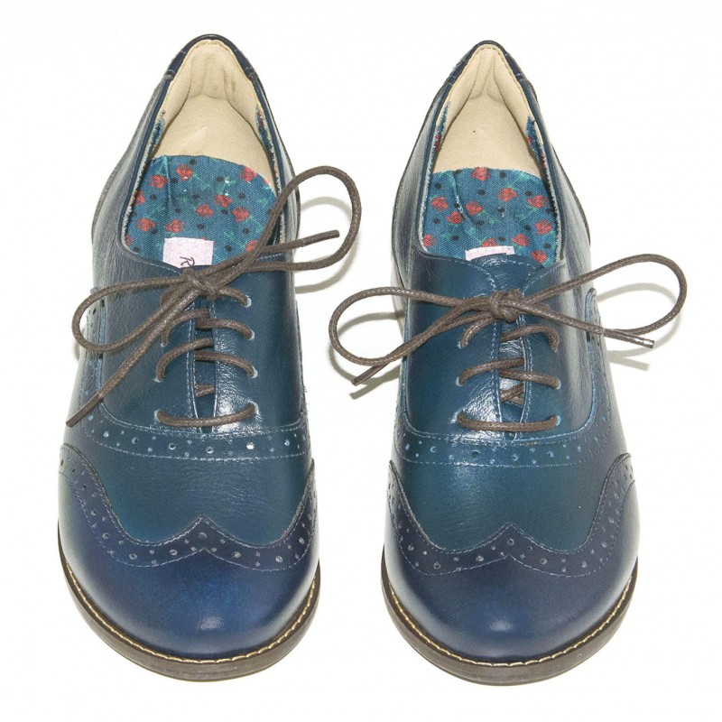 Sapato Scarpin Salto Alto Couro Azul | Schutz
