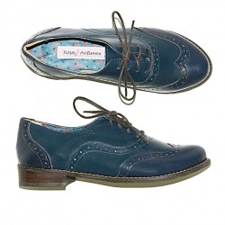 sapato oxford azul marinho