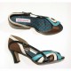 Sapato Retro piscina off white rum preto