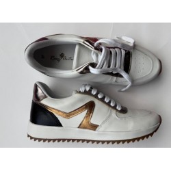 Tenis Rosa Antunes Star Branco / Dourado / Azul