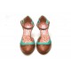 Sapato Retro Jade Turquesa