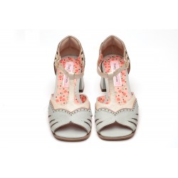 Boneca salto quadrado Ceu Soft / Baunilha / Off White