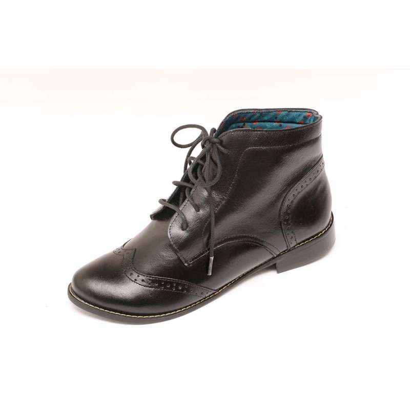 Bota oxford sales preta