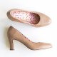 Scarpin retro em couro  Baunillha