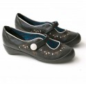 Sapato Boneca preto / off white